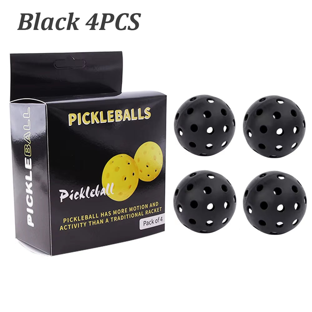4PCS 40 Holes Pickleballs Balls High Elasticity & Durable Pickle Balls for Sport Outdoor Play for All Style Pickleball Paddles