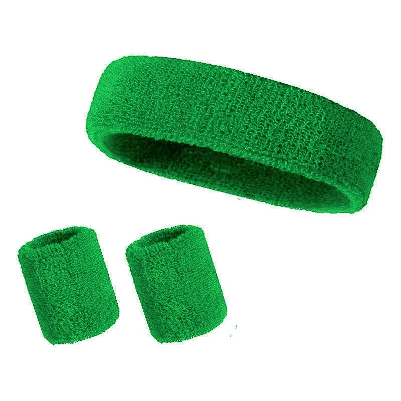 Athletic Sweatband Set (3-Pack, Cotton)