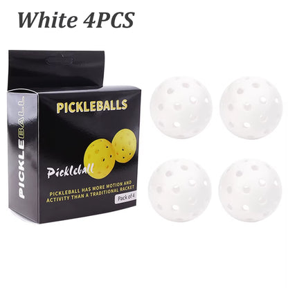 4PCS 40 Holes Pickleballs Balls High Elasticity & Durable Pickle Balls for Sport Outdoor Play for All Style Pickleball Paddles