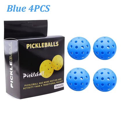 4PCS 40 Holes Pickleballs Balls High Elasticity & Durable Pickle Balls for Sport Outdoor Play for All Style Pickleball Paddles