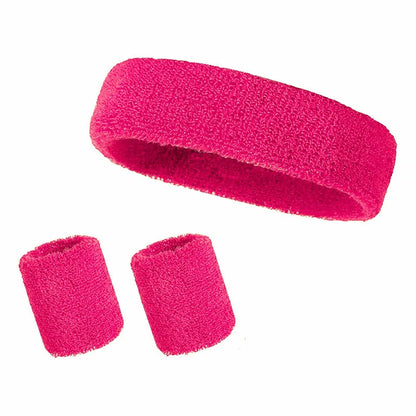 Athletic Sweatband Set (3-Pack, Cotton)