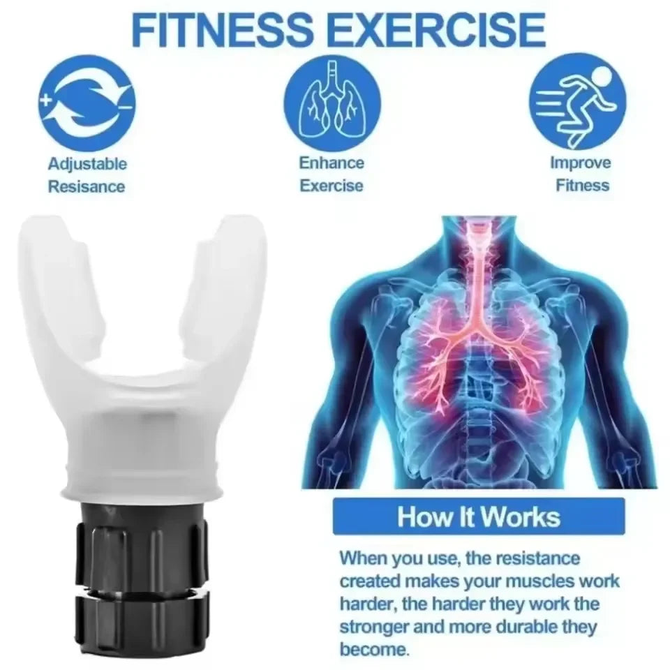 Lung Capacity Breathing Trainer (Portable Fitness Device)