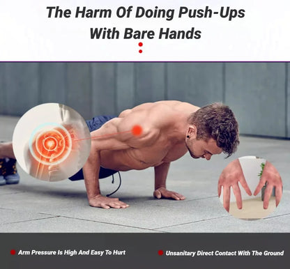 Non-Slip Push-Up Bars (H-Shaped)