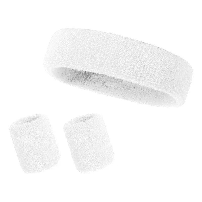 Athletic Sweatband Set (3-Pack, Cotton)