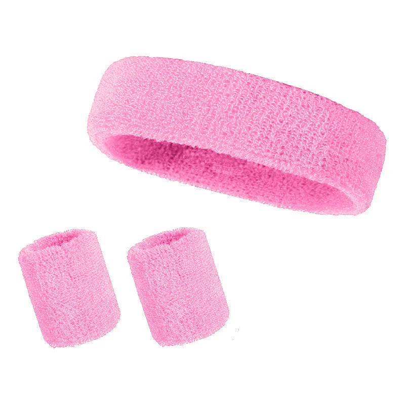 Athletic Sweatband Set (3-Pack, Cotton)