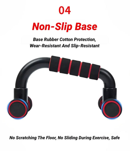 Non-Slip Push-Up Bars (H-Shaped)