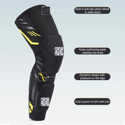 Knee Compression Sleeve (Padded, Sports Protection)