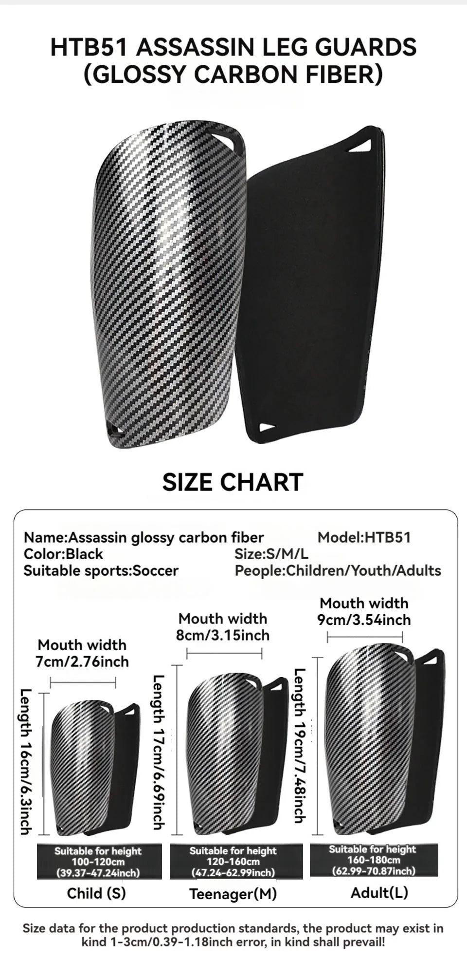 Football Shin Guards (Protective Training Gear)