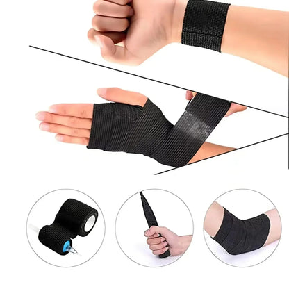 Self-Adhesive Sports Bandages (10/20 pcs, Black)