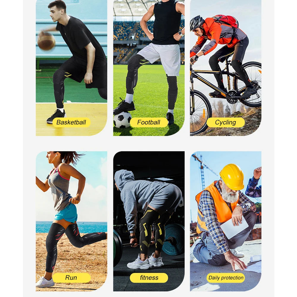 Knee Compression Sleeve (Padded, Sports Protection)