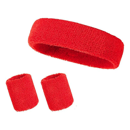 Athletic Sweatband Set (3-Pack, Cotton)