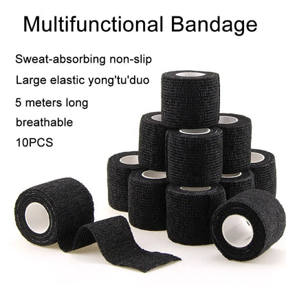 Self-Adhesive Sports Bandages (10/20 pcs, Black)