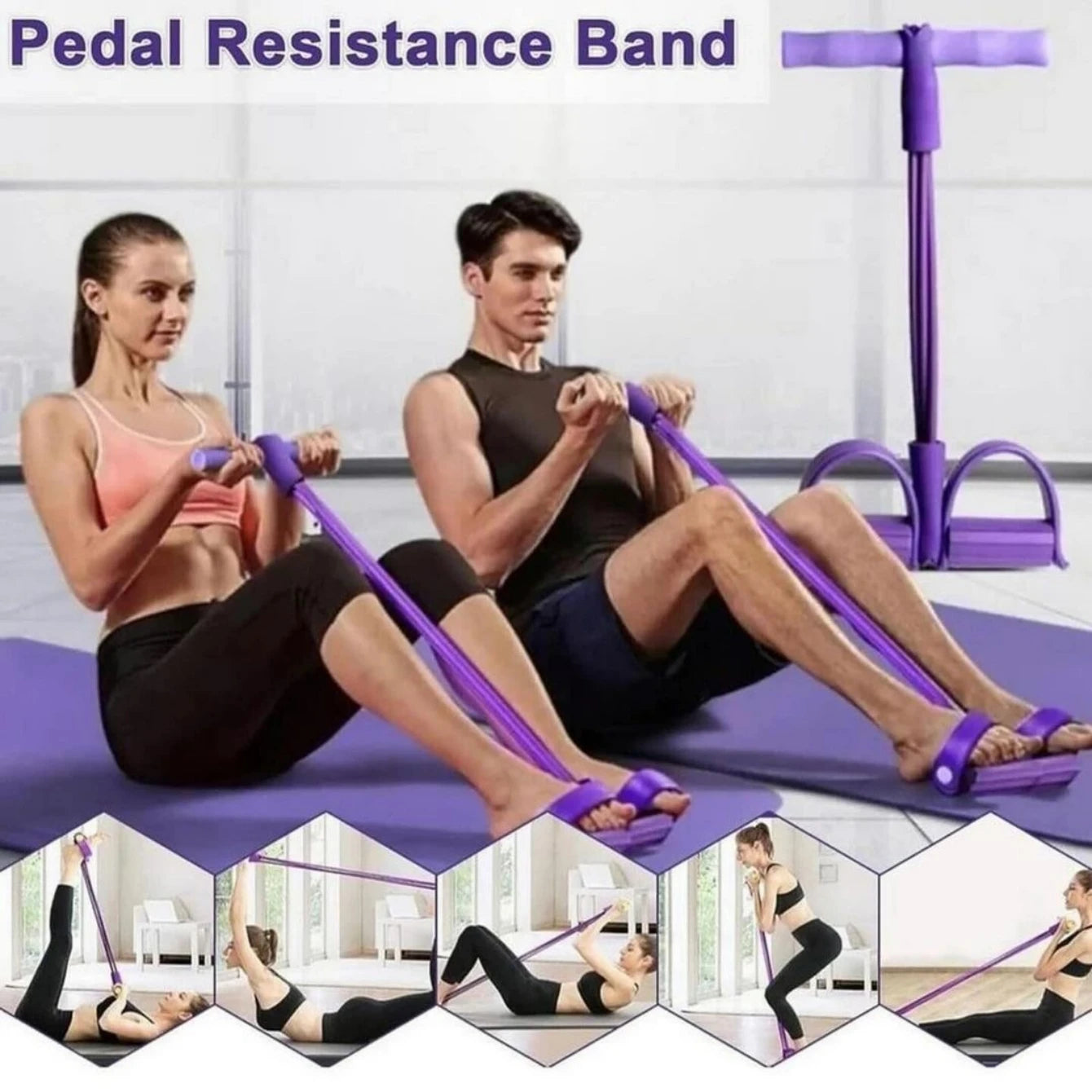 Sit-Up Aid with Resistance Bands