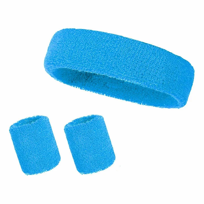 Athletic Sweatband Set (3-Pack, Cotton)